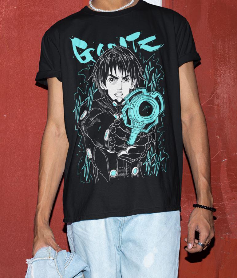 ユニセックス ガンツ 玄野計 アニメ Tシャツ、マンガオタクシャツ