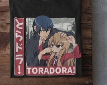 Toradora Shirt, Taiga and Ryuuji, Taiga Aisaka Shirt, Ryuuji takasu, Anime Shirt, Aisaka taiga shirt, Toradora Hoodie, Kawaii