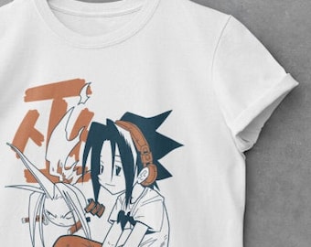 シャーマンキング 麻倉葉 Tシャツ レンタオ アニメシャツ マンガシャツ