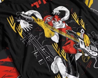 Unisex, Haruko Haruhara Shirt -flcl shirt,flcl tshirt,flcl t shirt,fooly cooly shirt,anime shirt,anime clothing,haruko shirt,flcl haruko