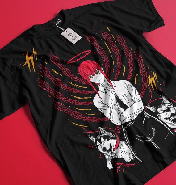 Unisex Horror Manga Creepy Girl T-shirt, Dark Anime Gothic T-shirt