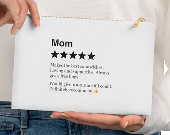 Cosmetic Bag for Mom - Mom's 5-Star Review Hilarious Mother's Day Gift - For Loving & Supportive Mum - Best Gift for Mom - Love and Laughter