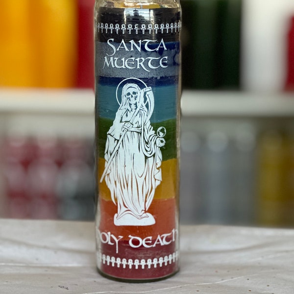 Portacandele esoterico: Santa Muerte