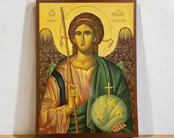 Archangel Michael – Handmade MDF Wood Icon