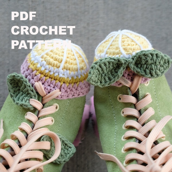 Roller Skate Toe Guard CROCHET PATTERN Pink Lemonade