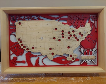 MLB Stadium Tour Map