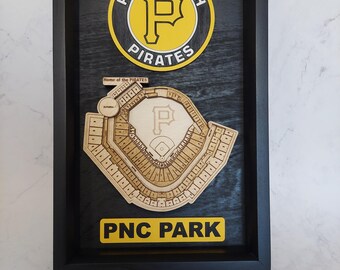 Pirates logo and 3D stadium wall hanging