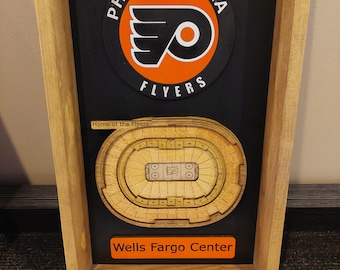 Flyers logo and 3D arena wall hanging