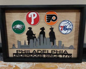 Philadelphia Sports Teams Wall Art: Unique Philly Underdogs Display