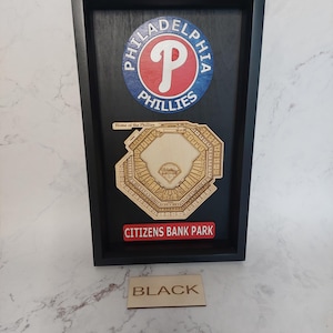 Phillies logo and 3D stadium wall hanging