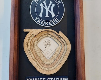Yankees logo and 3D stadium wall hanging