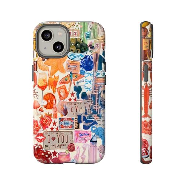 Modern Abstract Colorful Cases for IPhone Pro Max Plus | Aesthetic Phone Cases with Butterfly Design | Boho IPhone Cases for Summer Vibes