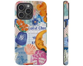 Étuis à fleurs rétro pressés pour téléphones | Étuis bohèmes aquarelle de style botanique | Étuis esthétiques abstraits pour iPhone, cadeau d'anniversaire