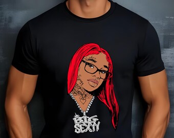 Big Sexy Design Shaka Wear Heavyweight T-Shirt | 7.5 oz 100% USA Cotton 16 Singles | Unisex Streetwear Graphic Tee | Digital Design Shirt
