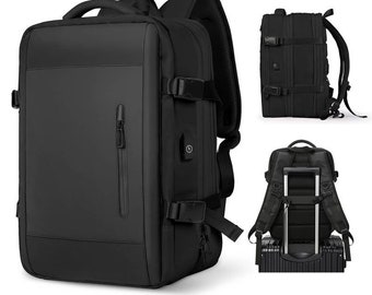 Mochila de viaje, bolso de hombro, ampliable, viaje de negocios, turismo de corta distancia, mochila para ordenador de gran capacidad