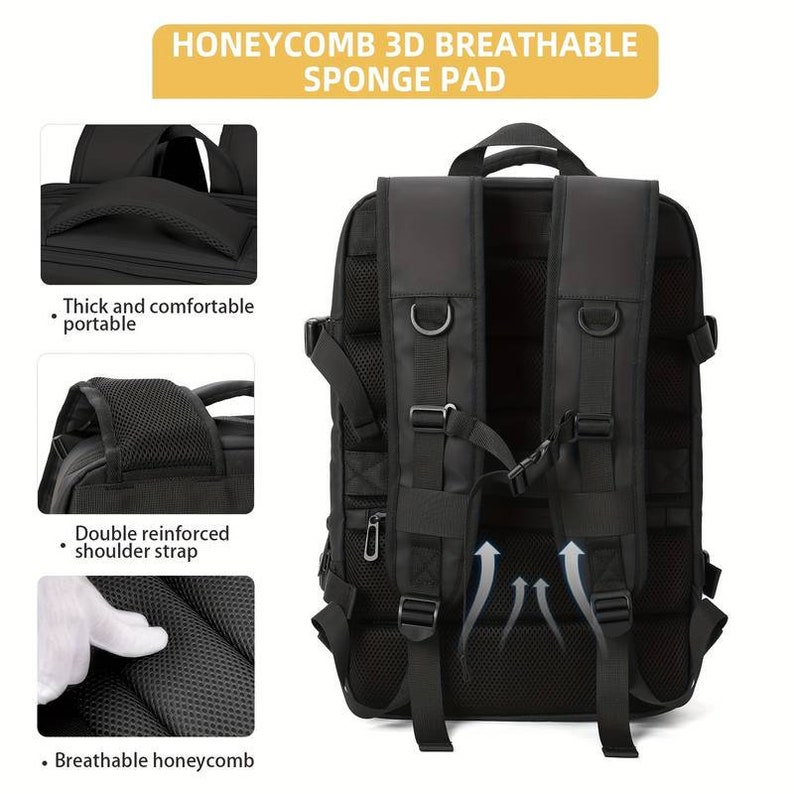 Travel Backpack, Shoulder Bag, Expandable, Business Trip, Short-distance Tourism, Large Capacity Computer Backpack image 5