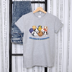 Diversity Shirt, Unisex Guinea Pig T-Shirt, Guinea Pig Shirt, Gifts for Guinea Pig Fans, LGBTQ+ Shirt