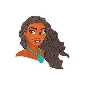 Princess Moana Embroidery designs, Moana embroidery design. Multiple Sizes and Formats included. INSTANT DOWNLOAD