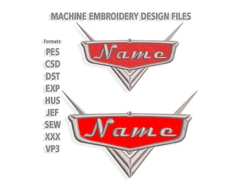 Cars Embroidery designs, cars frame embroidery design. Multiple Sizes and Formats included. INSTANT DOWNLOAD
