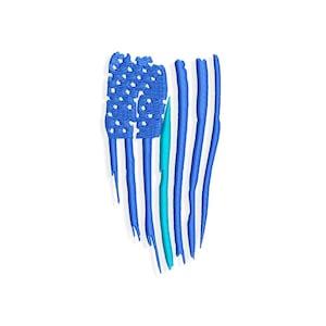 Blue Line Flag Embroidery designs, thin blue line embroidery design. Multiple Sizes and Formats included. INSTANT DOWNLOAD