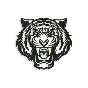Tiger Embroidery designs, Tiger face embroidery design. Multiple Sizes and Formats included. INSTANT DOWNLOAD