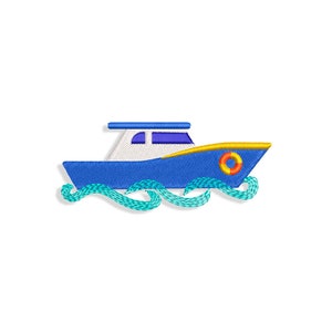 Sailboat Embroidery designs, boat embroidery design. Multiple Sizes and Formats included. INSTANT DOWNLOAD