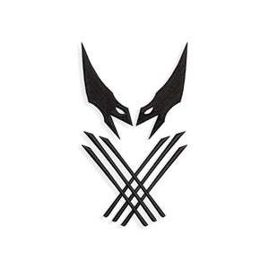 Wolverine Embroidery designs, LFG embroidery design. Multiple Sizes and Formats included. INSTANT DOWNLOAD