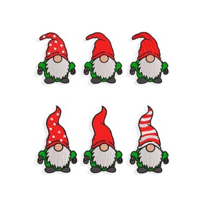 Bundle of 6 separated gnomes Embroidery designs, Gnome embroidery design. Multiple Sizes and Formats included. INSTANT DOWNLOAD