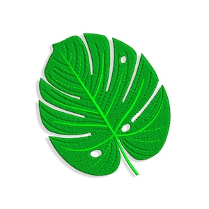 Palm tree Embroidery designs, Monstera embroidery design. Multiple Sizes and Formats included. INSTANT DOWNLOAD