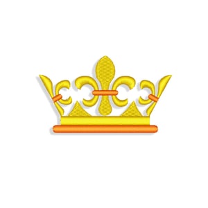 Crown Embroidery designs, kings crown embroidery design. Multiple Sizes and Formats included. INSTANT DOWNLOAD