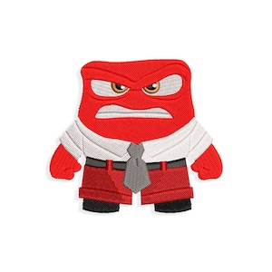 Anger Embroidery designs, inside out emotions embroidery design. Multiple Sizes and Formats included. INSTANT DOWNLOAD