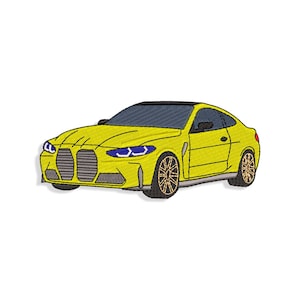 Auto Stickdatei, Stickdatei für Autos. Mehrere Größen und Formate sind enthalten. SOFORTIGER DOWNLOAD