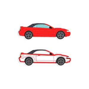 Auto Stickdatei, Stickdatei für Autos. Mehrere Größen und Formate sind enthalten. SOFORTIGER DOWNLOAD