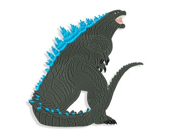 Godzilla Embroidery designs, Dragons embroidery design. Multiple Sizes and Formats: pes, jef, dst, sew, dgt, exp, hus, sew, vp3, xxx