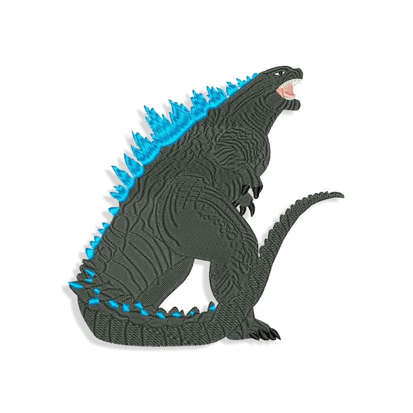 Godzilla Embroidery designs, Dragons embroidery design. Multiple Sizes and Formats: pes, jef, dst, sew, dgt, exp, hus, sew, vp3, xxx