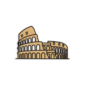 Colosseum Embroidery designs, colosseum embroidery design. Multiple Sizes and Formats included. INSTANT DOWNLOAD