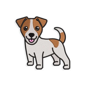 Jack russell Embroidery designs, jack russell dog embroidery design files. Multiple Sizes and Formats included. INSTANT DOWNLOAD