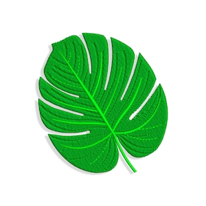 Palm tree Embroidery designs, Monstera embroidery design. Multiple Sizes and Formats included. INSTANT DOWNLOAD