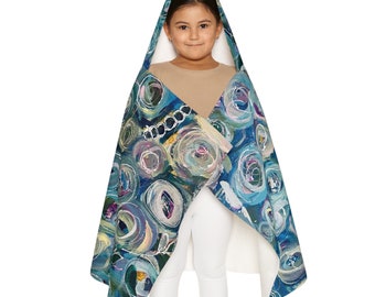 Copy of Flower Power Youth Hooded Towel, Bathroom Décor, Kids