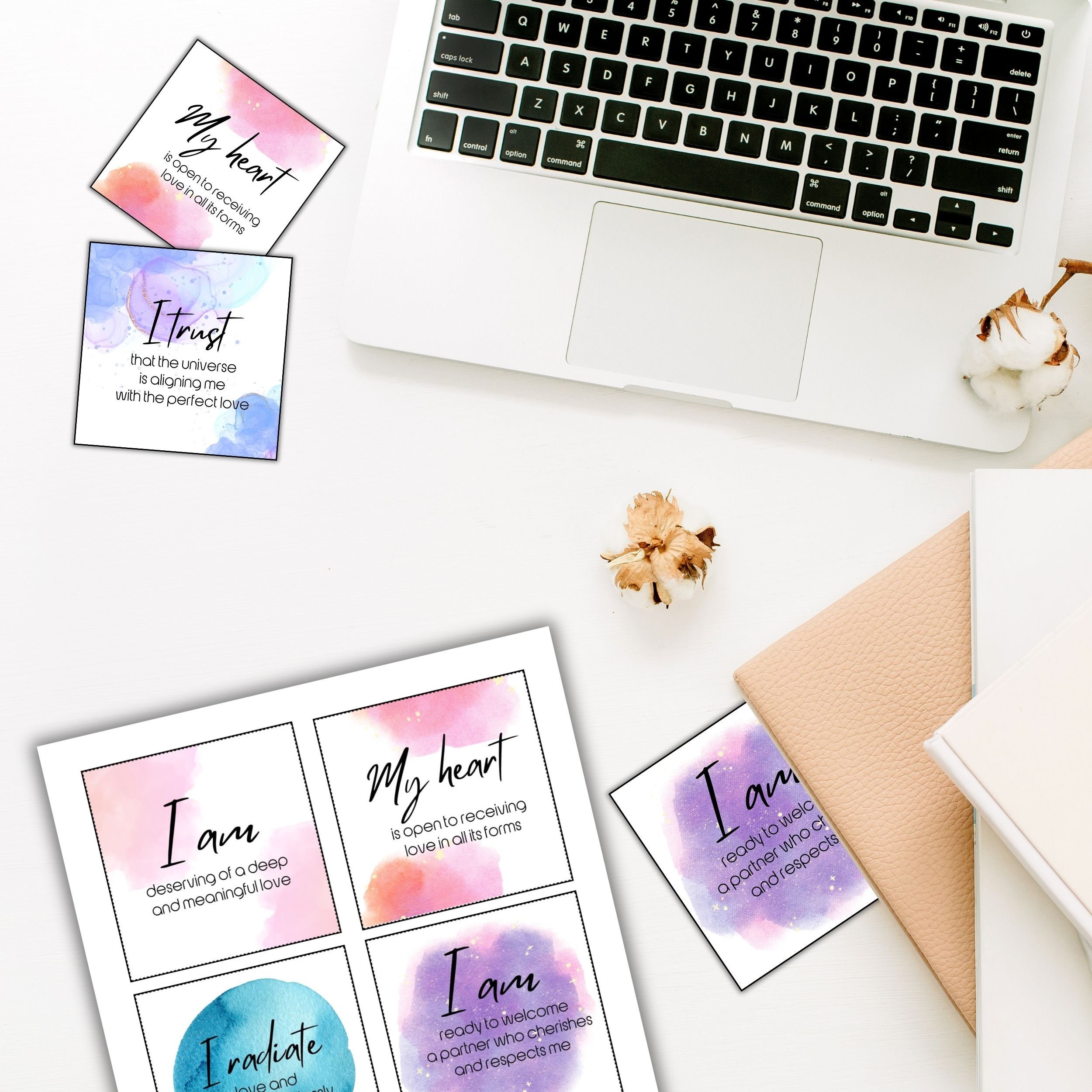 Printable Love Attracting Affirmation Cards for Meditation ...