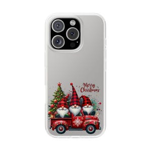 Christmas Gnome Phone Case: Festive Red Truck Holiday Cover