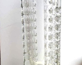 Brutalist Vase 13142 - Rudolf Jurnikli for Rudolfova Glassworks - Czechoslovakia 1963