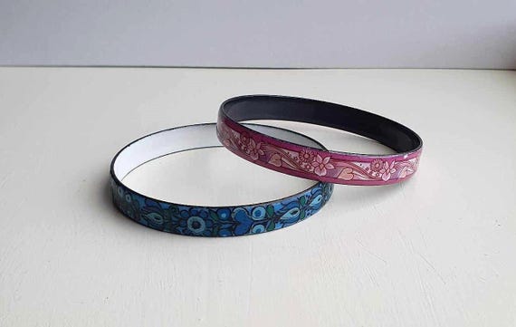 Enamel Bracelets - Michaela Frey - Austria, 1970s - Etsy