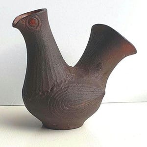 Dybdahl Dinamarca - Vaso de cerâmica de estúdio - década de 1970