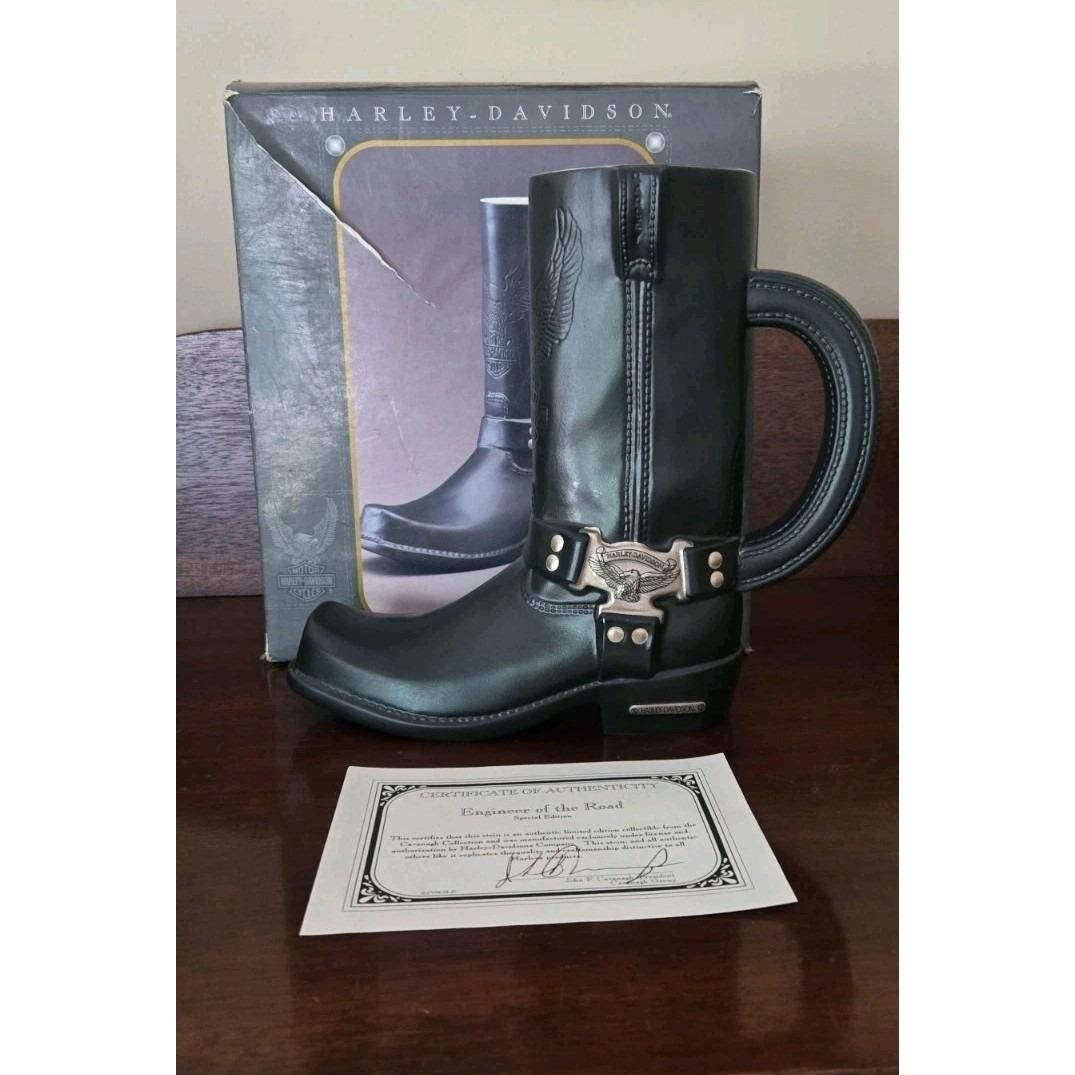 Vintage Harley Davidson Boot - Etsy