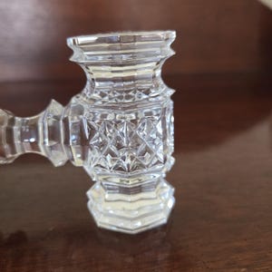 Waterford Crystal Large 8" Gavel Paperweight-Auctioneer-Lawyer-Judge-President image 4