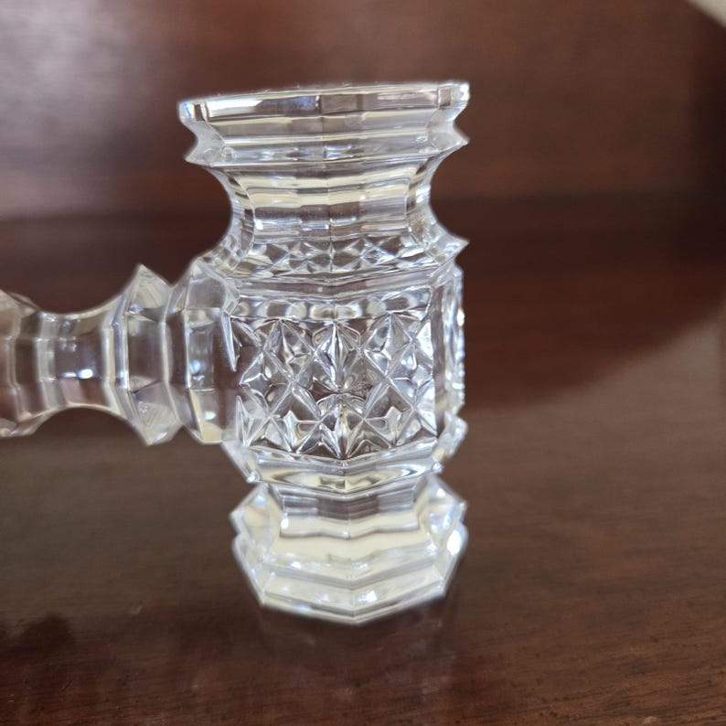 Waterford Crystal Large 8" Gavel Paperweight-Auctioneer-Lawyer-Judge-President image 4