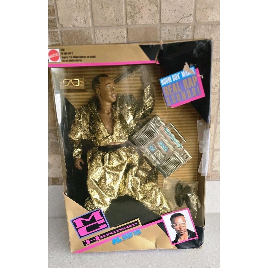 Mattel M.C. Hammer & Boom Box フィギュア 1991 Mattel MC Hammer 12