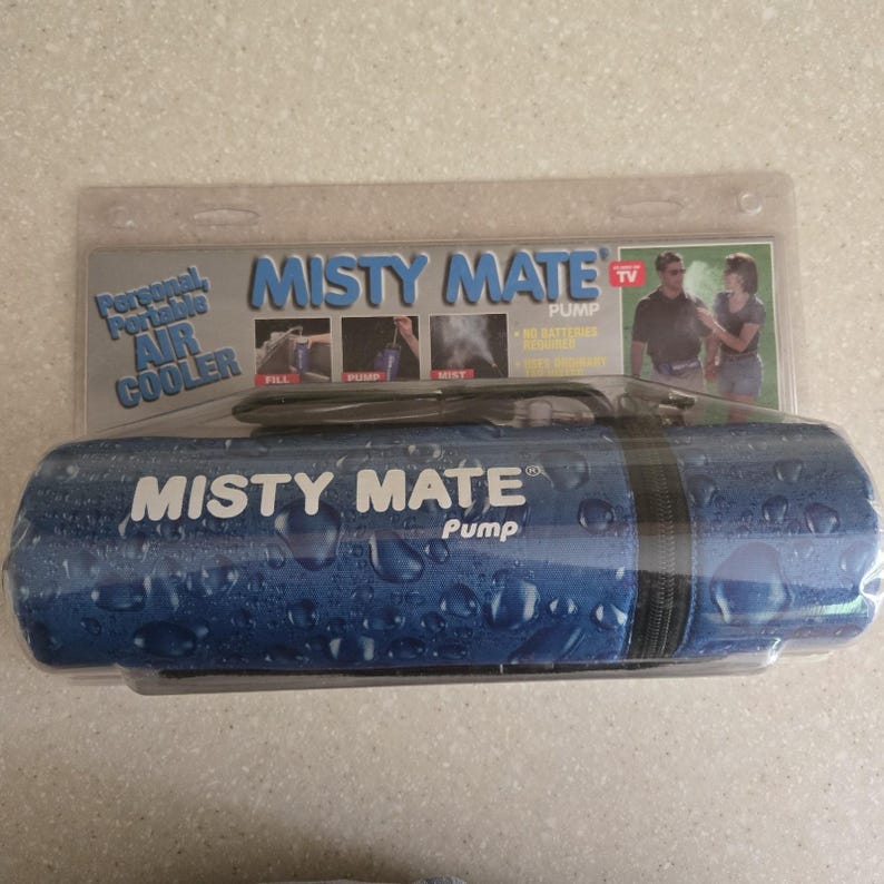 1999 As Seen On TV Misty Mate Pump Cool Blast Personal Portable Air Cooler-NIP zdjęcie 2