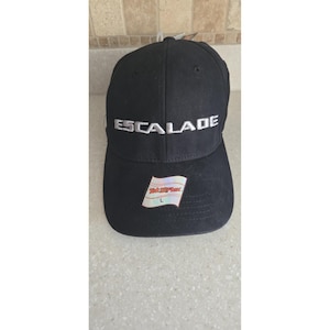 Tek Flex GM Cadillac Escalade Embroidered Black & Gray Hat Cap-Size Large-NWT